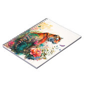 Tijgertijger brandend helder notitieboek (Linkerzijde)