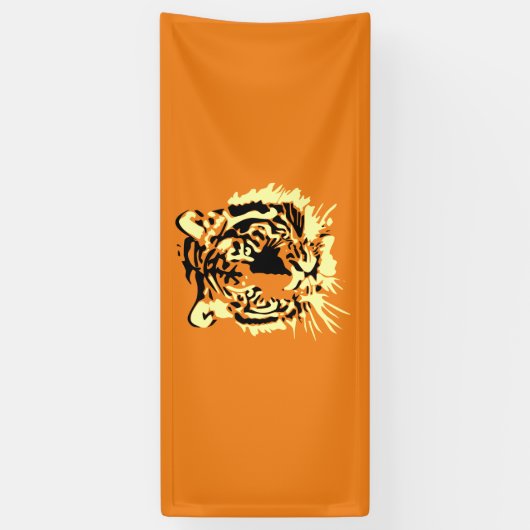 Tijgertijger Spandoek (Verticaal)