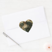 Tijgertikkers Hart Sticker (Envelop)
