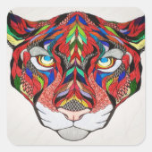 Tijgertikkers Vierkante Sticker (Voorkant)