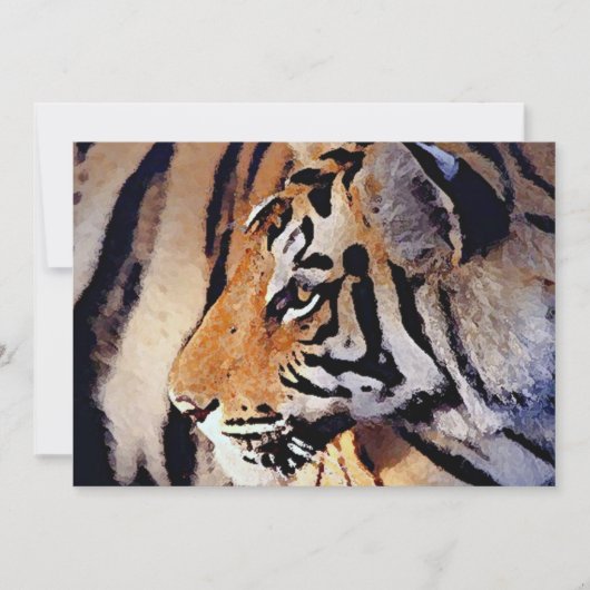 Tijgeruitnodiging Kaart (Voorkant)