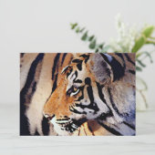 Tijgeruitnodiging Kaart (Staand voorkant)