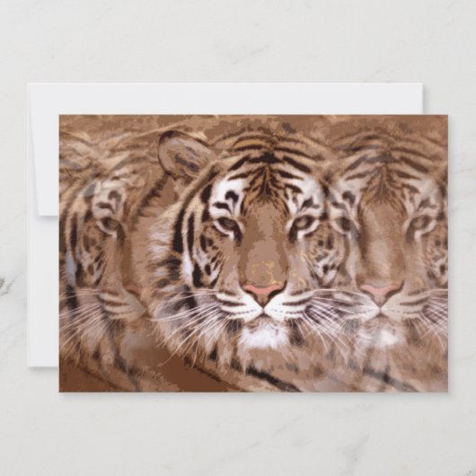 Tijgeruitnodiging Kaart (Voorkant)