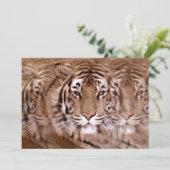 Tijgeruitnodiging Kaart (Staand voorkant)