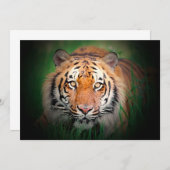 Tijgeruitnodiging Kaart (Voorkant / Achterkant)