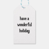 Tijgervakantie Cadeaulabel (Achterkant)