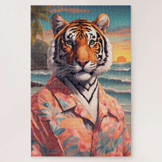 Tijgervakantie Legpuzzel (Verticaal)
