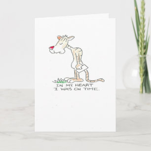 Tijgerverlate verjaardag kaart