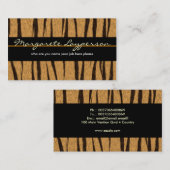 tijgervisitekaartje visitekaartje (Voorkant / Achterkant)