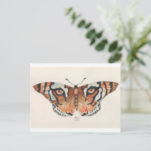 tijgervlieger briefkaart (Staand voorkant)