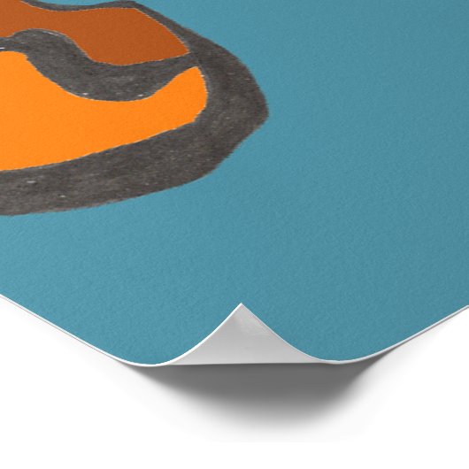 Tijgervlucht 13x19 poster (Hoek)