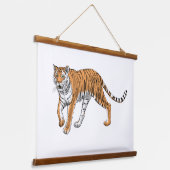 Tijgervormig Hangend Wandkleed (Gebogen)