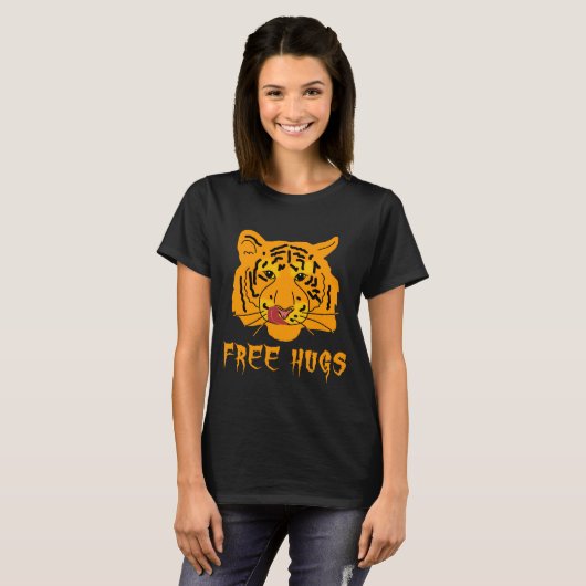 Tijgervrije huggen t-shirt (Voorkant volledig)