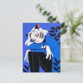 tijgervrouw briefkaart (Staand voorkant)