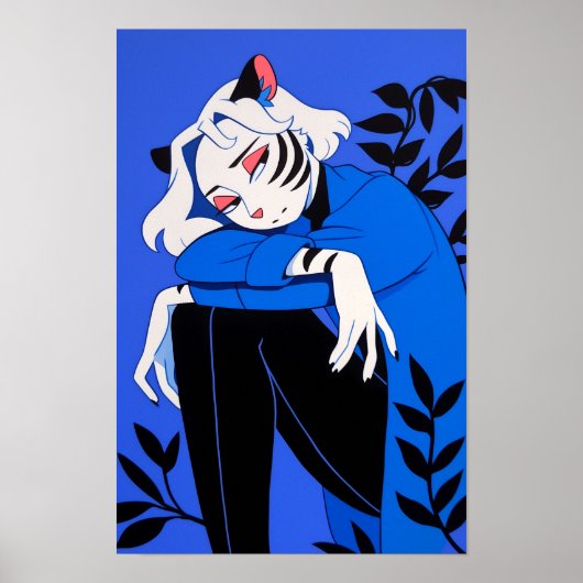 tijgervrouw poster (Voorkant)