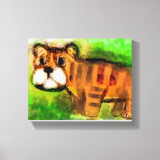 Tijgerwelp Canvas Afdruk (Voorkant)