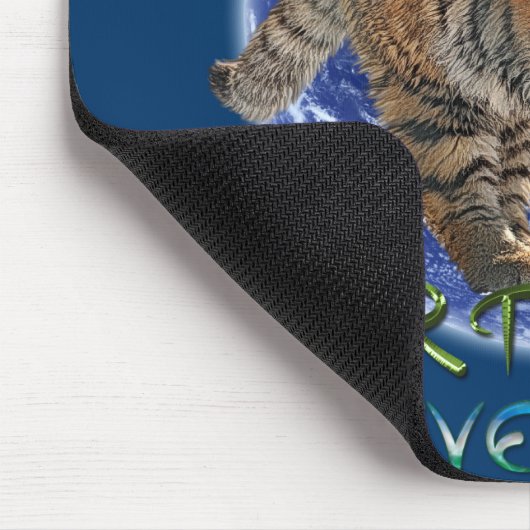 Tijgerwelp, Earth Day Wildlife Protection Mousepad Muismat (Hoek)