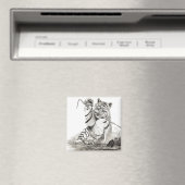 Tijgerwelp speelmagneet magneet (Insitu (Vaatwasser))