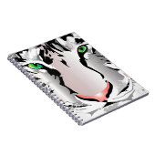 TIJGERWIT/GRIJS NOTITIEBOEK (Rechterzijde)