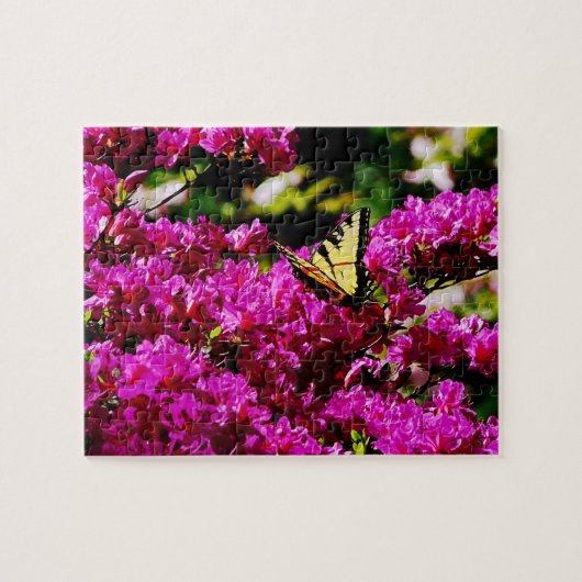 Tijgerzwaluwstaart op Azalea Legpuzzel (Horizontaal)
