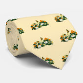 Tijgerzwaluwstaart op Zinnia Stropdas (Opgerold)