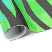 Tijgerzwart en regenboogdruk cadeaupapier (Rol Hoek)