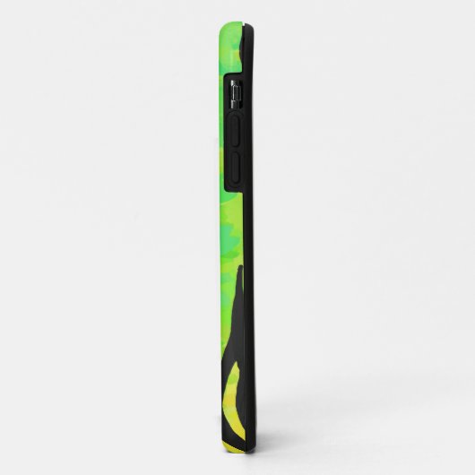 Tijgerzwart en regenboogdruk Case-Mate iPhone case (Achterkant/links)