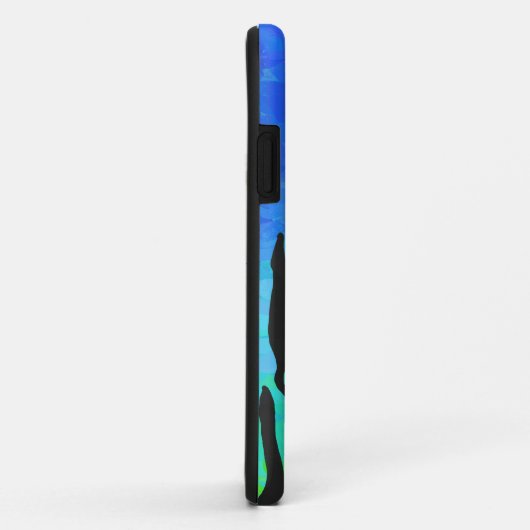 Tijgerzwart en regenboogdruk Case-Mate iPhone case (Achterkant/rechts)