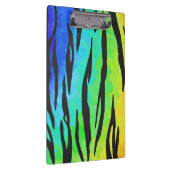 Tijgerzwart en regenboogdruk klembord (Rechts)