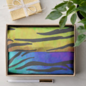 Tijgerzwart en regenboogdruk tissuepapier (Geschenk)