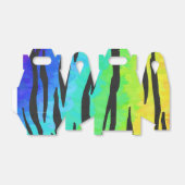 Tijgerzwart en regenboogschenken bedankdoosjes (Uitgevouwen)