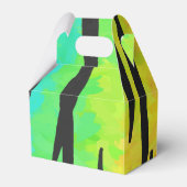 Tijgerzwart en regenboogschenken bedankdoosjes (Voorkant Zijde)