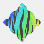 Tijgerzwart en regenboogschenken bedankdoosjes (Uitgevouwen)