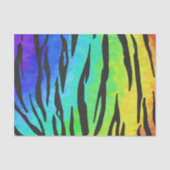 Tijgerzwart en regenboogstuf tissuepapier (Voorkant)