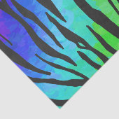 Tijgerzwart en regenboogstuf tissuepapier (Detail)