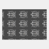 Tijgerzwart-wit gezicht T-Shirt Hoodie Inpakpapier Vel (Voorkant 2)