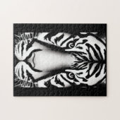 Tijgerzwart witte strepen legpuzzel (Horizontaal)