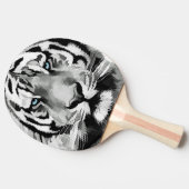 Tijgerzwarte en witte blauwe ogen tafeltennisbatje (Zijkant)