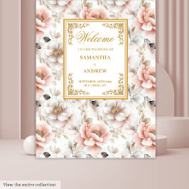 Tijloze Roze Gouden Waterverf Trouw Tapijt Wandkleed