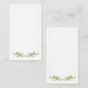 TIJM 3.5x2 Vlakke Notitiekaart / Verticaal Notitiekaartje