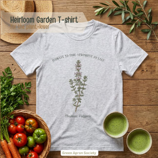 Tijm Botanische Tuin Thymus Vulgaris Tri-Blend Shirt