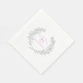 Tijm krans gepersonaliseerd vrijgezellenfeest serv servetten (Hoek)