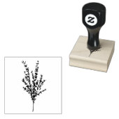 Tijm Kruid Botanische Tuin Bloemen Waterverf Rubberstempel (Gestempeld)