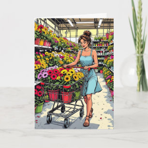 Tijm naar tuin   Grappige woordspeling voor vriend Kaart