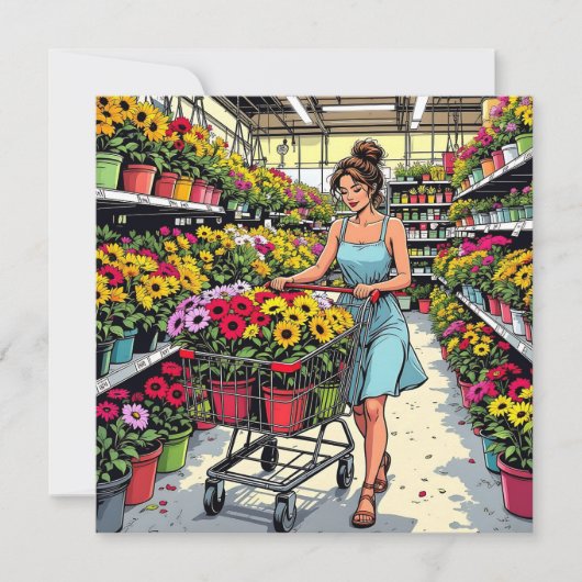 Tijm naar tuin | Grappige woordspeling voor vriend Kaart (Voorkant)