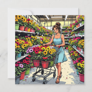 Tijm naar tuin   Grappige woordspeling voor vriend Kaart