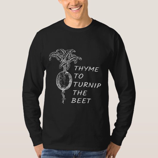 Tijm Om Koolraap De Rode Biet Moestuin Fan T-shirt (Voorkant)