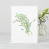 Tijm tekening kaart (Staand voorkant)