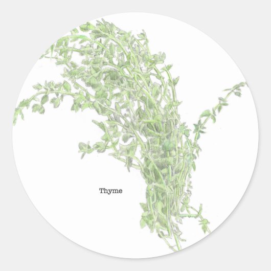 Tijm Tekening Ronde Sticker (Voorkant)