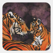 tijm vierkante sticker (Voorkant)